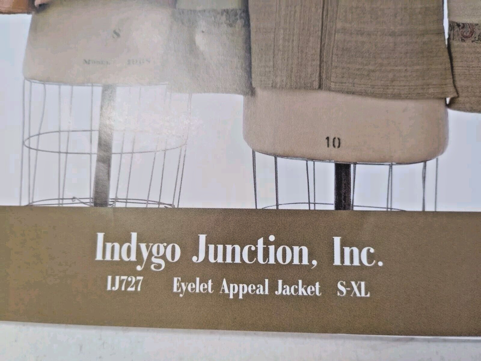Jacket Coat Eyelet Appeal S M L XL Indygo Junction IJ727 Sewing Pattern Claire