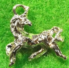 50Pcs. WHOLESALE Tibetan Silver-Plated 3D HORSE Charms Pendants Ear Drops Q0206