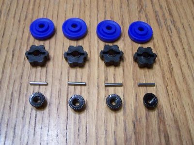 Fits Traxxas 1/10 Wide-Maxx 17mm Wheel Hexes Blue Washers Hex Hub Pins Nut 89086
