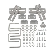 4 Pack 8" Galvanized Swivel Top Bunk Bracket Support Kit For 3x3 Boat Trailer