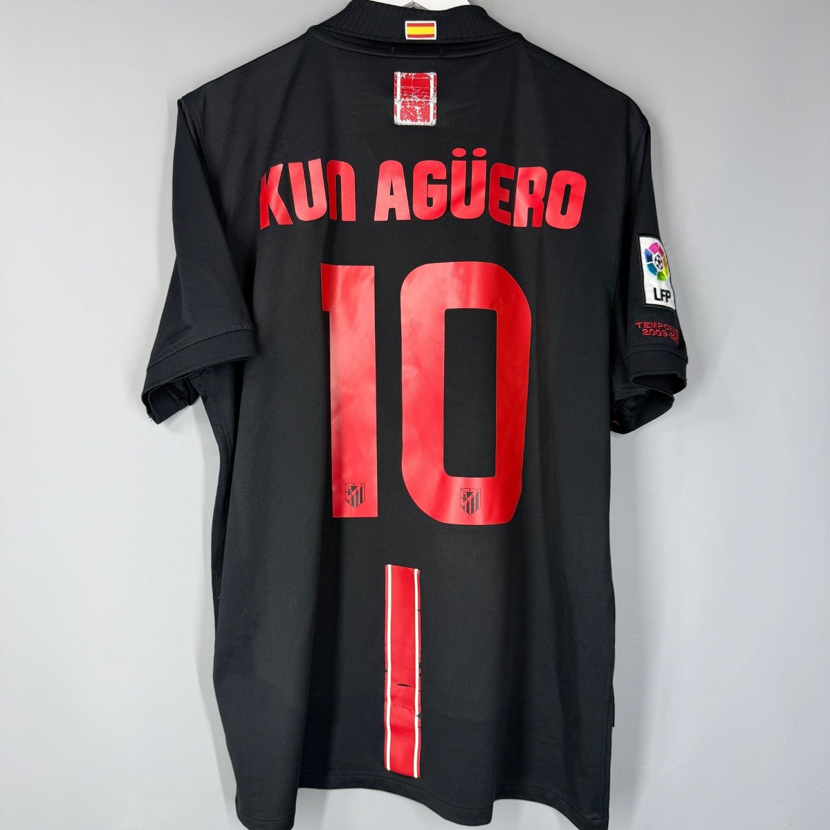 ATLETICO MADRID 2009 2010 AWAY FOOTBALL SHIRT JERSEY NIKE 355252