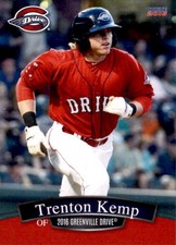 2016 Greenville Drive Choice #23 Trenton Kemp Clovis California CA Baseball Card