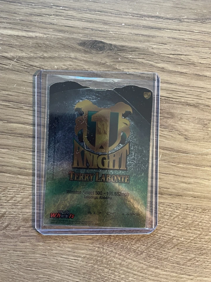 1996 Knight Quest FIRST KNIGHTS GOLD #FK6 Terry Labonte /1499 RARE! - Image 2 of 3