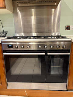 Concert Stainless Steel 90cm Double Dual Fuel gas SMEG RANGE cooker oven CX92GM