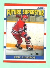 (1) ERIC LINDROS 1990-91 SCORE # 440 OSHAWA ROOKIE NM+  CARD (M5118). rookie card picture