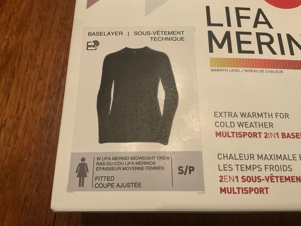 Helly-Hansen LIFA Merino Crew Peso Medio - Capa Base Mujer, Transpirable, Pequeña Foto 2 de 4