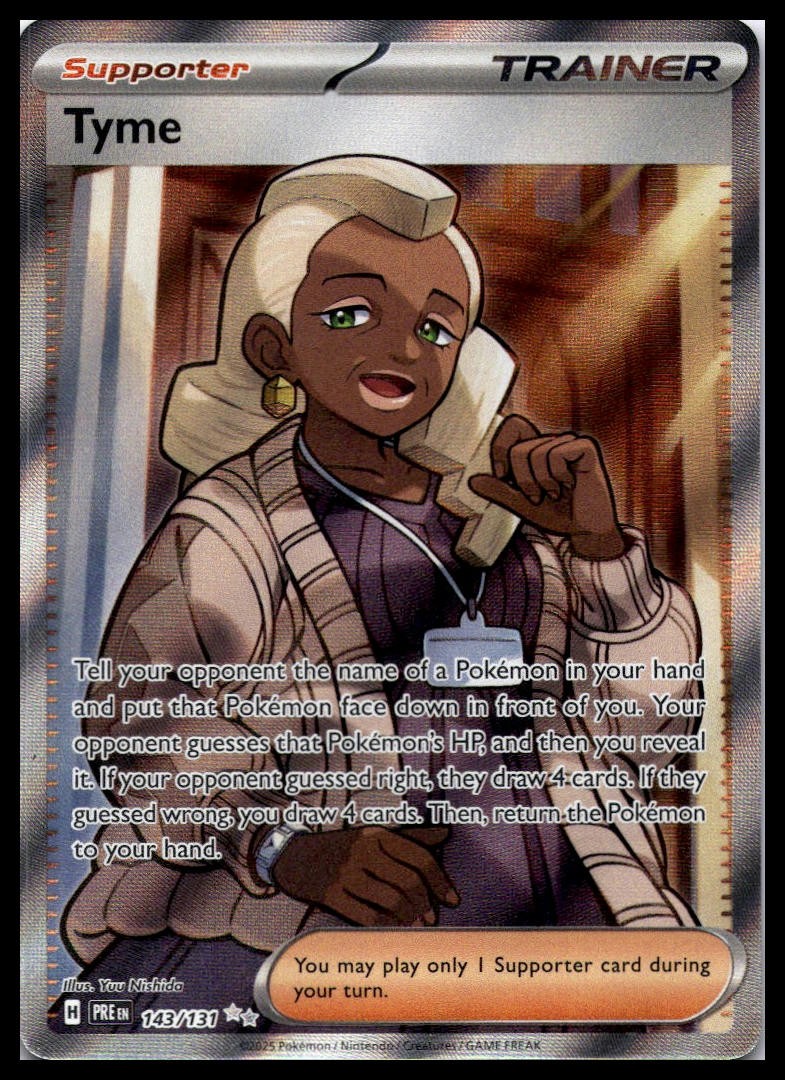 Tyme 143/131 SV: Prismatic Evolutions Ultra Rare Pokemon Card | NM