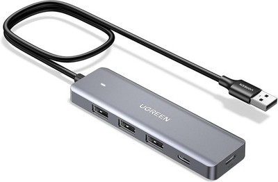 UGREEN 4-Port USB Hub 3.0 mit 1*USB C & 3*USB 3.0 & 1*USB C
