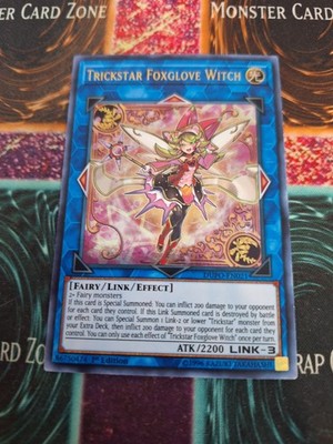 Yugioh Trickstar Foxglove Witch DUPO-EN021 Ultra Rare 1st Edition Near Mint