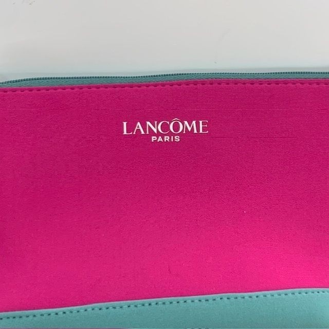 Lancome Paris Cosmetics Makeup Bag Pink Travel Bag Zip | eBay