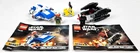 USED LEGO STAR WARS SET 75196 A-WING VS. TIE SILENCER MICROFIGHTERS COMPLETE