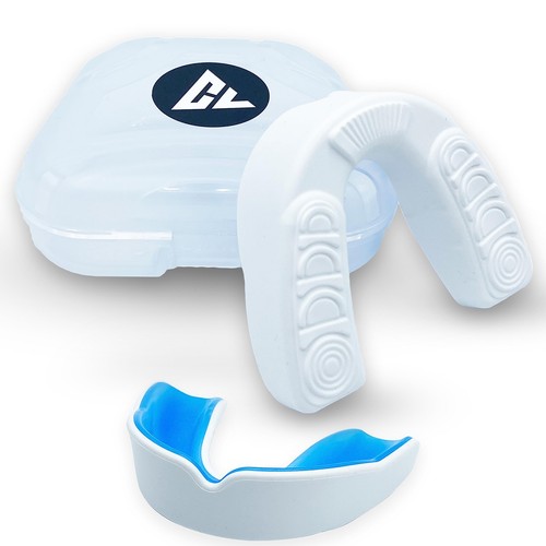 Moldable Adult Sports Mouth Guard w/Vented Case | Breathable Custom Fit Mouth...