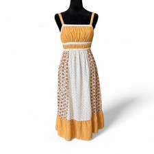 Y2K Aeropostale Patchwork Tie-Back Maxi Dress – XS