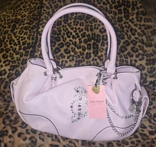 Juicy Couture Crown Satchel In Chiffon Pink New Viral Ring Shoulder Bag