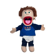 Silly Puppets Tommy Peach Boy 14" Full Body Hand Puppet Clothes Pretend Play Fun