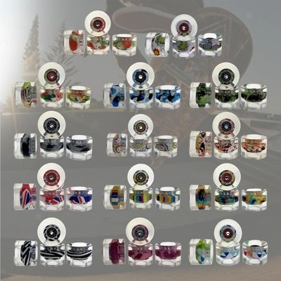 4 x Longboard Bearings Longboard Wheels Skateboard Ersatzteile, Anti-Rutsch,