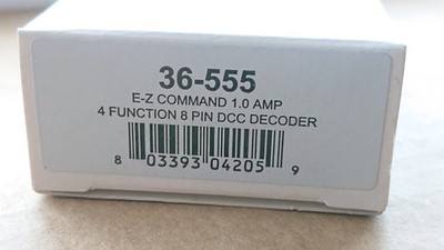 Bachmann 36-555 E-Z Command 1.0 Amp 4 Funktionen 8 Pin DCC Decoder OVP NEU