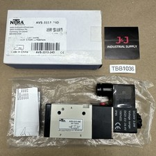 NITRA Pneumatics AVS-3313-24D 20-115PSI Solenoid Valve 24V 3.0W  NIB  WARRANTY