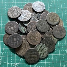 Lot of 30 pieces Netherlands East Indies 1 Cent/Duit 1839 J