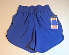 NWT Momen's Lands End Swim Shorts Thick Elastic Waiste Band Royal Blue XS
