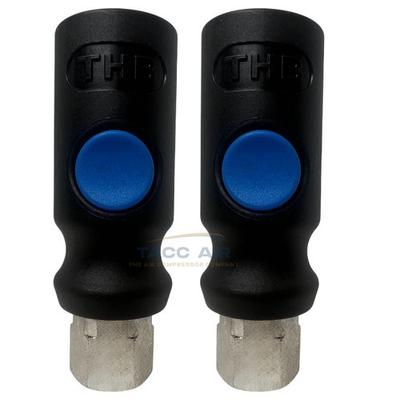 #ad 2 PC Push Button Safety Quick Connect Air Coupler 1 4quot; Female Industrial amp; ARO $22.95