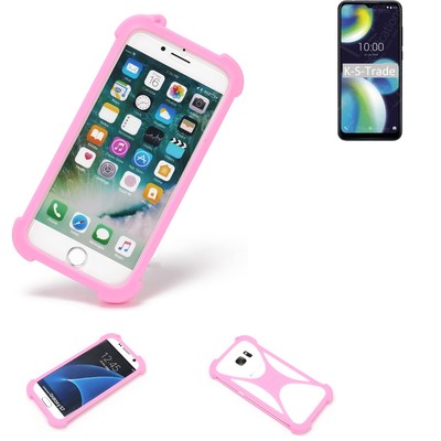 Bumper für Wiko View 4 Lite Silikon Hülle Softcase Stoßschutz Kantenschutz Sc