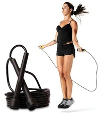 Black Skipping Rope Adjustable Speed Jump for Children Gym Exercise Game Fitness