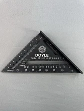 Genuine Doyle 7” Rafter Square Black Measuring Triangle NEW Tool