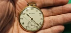 WORKING CONDITION Antique 10K Rolled Gold 15 Jewel BULOVA Pocket Watch
