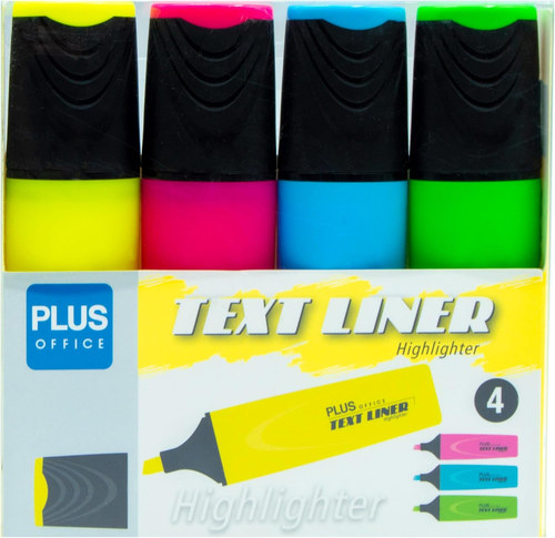 TSI Fine Liner 4 Colori - Penna A Punta Fine 0,3 Mm, Fusto Esagonale, Rosso, Blu, Nero, Verde - 4