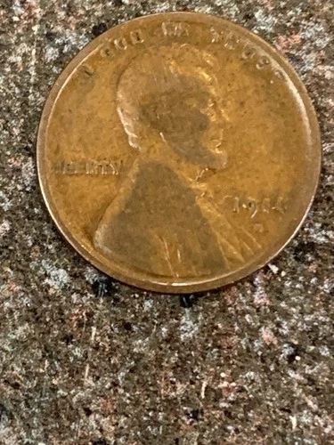 1914 D Lincoln Cent Rare Key Date Penny -- VG Details