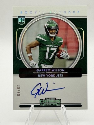 2022 Panini Contenders - Rookie Roundup Autographs Rps Garrett Wilson #RRA-3 /49