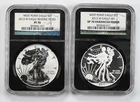 Certified NGC 2013-W American Silver Eagle $1'S SP70 Enhanced & PF70 Lot of 2