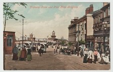 Victoria Road and Pier, New Brighton Postcard Valentines