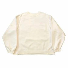 Vintage 90s Adidas Essentials Sweatshirt Womens Large White Stripe Spellout Crew