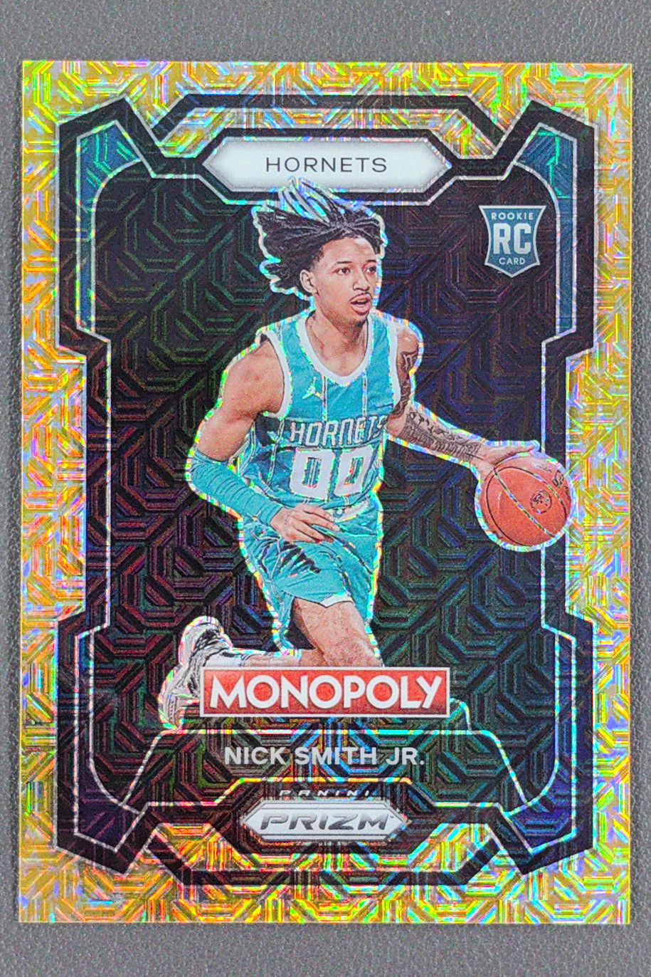 2023-24 Panini Prizm Monopoly Nick Smith Jr. Gold Mojo Prizms RC Rookie /500 #14