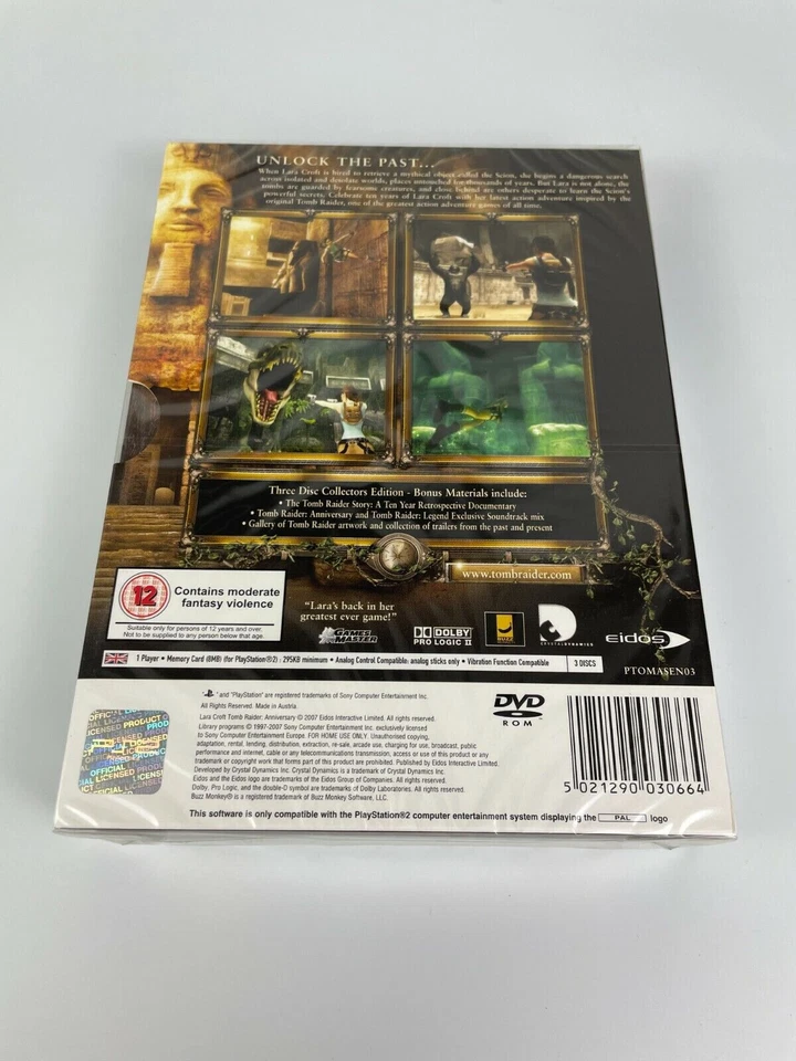 PS2 Lara Croft Tomb Raider Anniversary Collector's Edition, New & Factory Sealed - Image 2 of 4