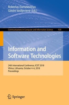 Information and Software Technologies : 24th International Conference, Icist ...