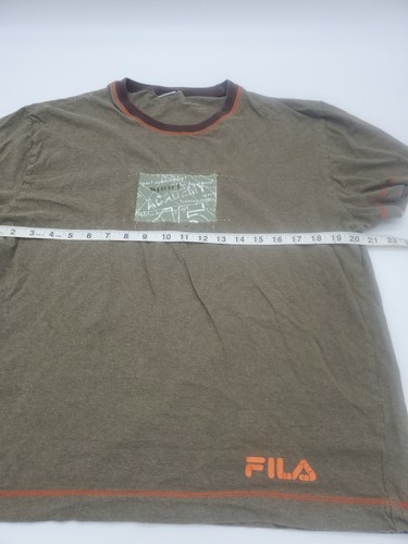 Fila Shirt Womens XL Brown Gray Sport Academy..#0595 - Picture 6 of 8