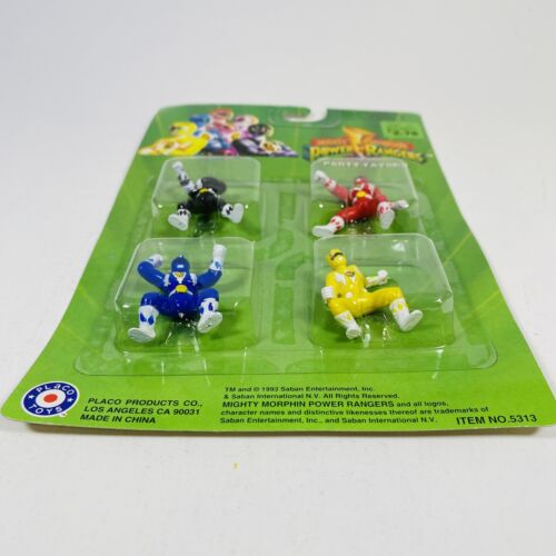 Mighty Morphin Power Rangers Party Gefälligkeiten fabrikversiegelt Placo Toys Mini Figuren - Bild 9 von 10