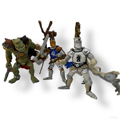 Papo Medieval Fantasy Crusader Knight Figurines Vintage set of 3