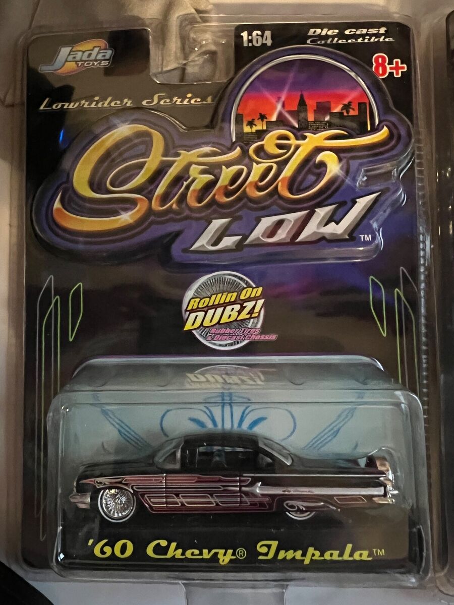 STREET LOW 1:64 Scale 2-'60 CHEVY Impala by Jada Toys (RED STREET LOW 1:64 Scale 2-'60 CHEVY Impala by Jada Toys (RED