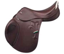 Premium Qualität Braun Close Contact Leder Springpferd Sattel