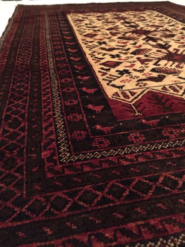 HANDMADE RUG 100% WOOL STUNNING - FREE DELIVERY - Picture 8 of 12
