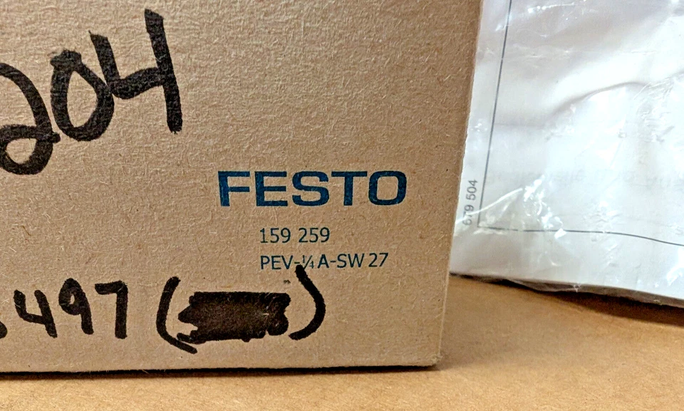 Festo PEV-1/4A-SW27 159 259 ~ Interruptor de pressão, pneumático, ar comprimido 1-10bar - Imagem 2 de 4
