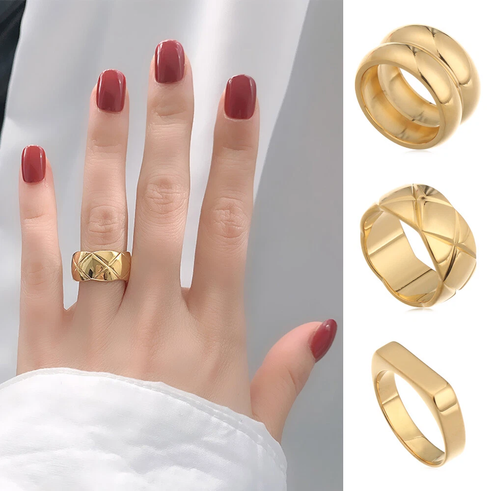Chunky cheap rings gold