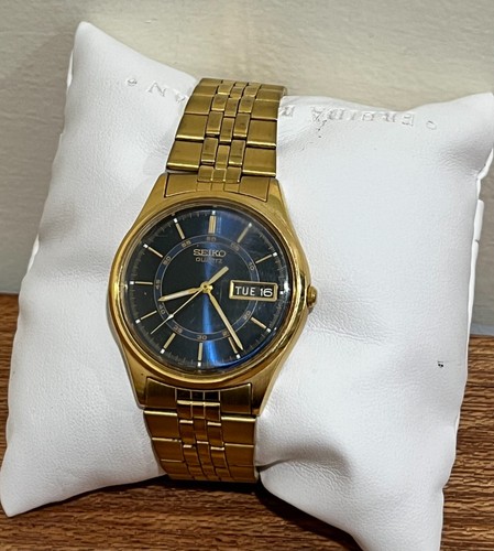 Vintage Seiko Gold Tone Stainless B-1680E - Bild 6 von 7