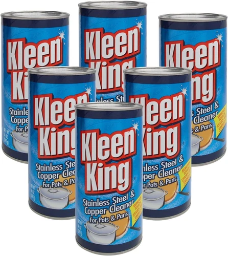 King Kleen Stainless Steel Cookware Cleaner and Copper Cleaner (14 Oz, 6 Pack) H