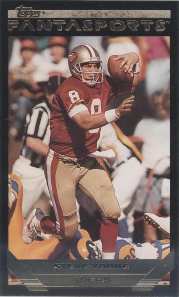 1993 Topps Fantasports Steve Young #28 - 1 of 2