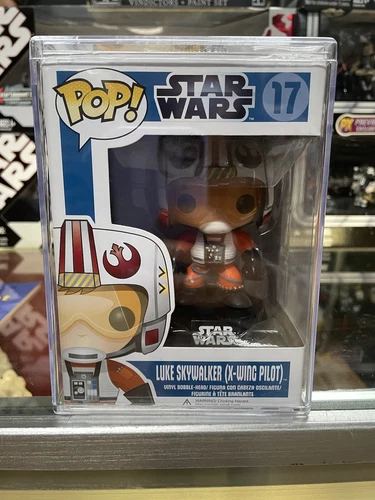 Funko Star Wars Pop Luke Skywalker X-Wing #17 Blue Box Large Font 1st Edition